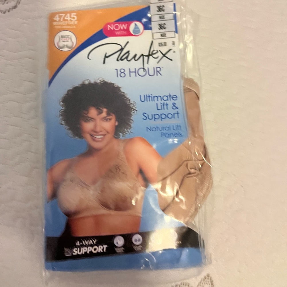 Playtex 18hour nude color bra nwt
